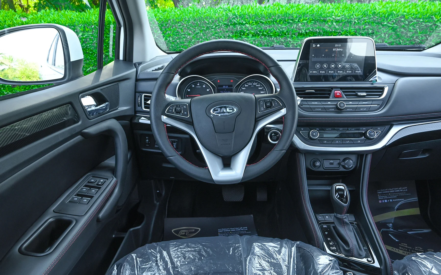 Used 2023 JAC S3 Luxury White – Steering Wheel & Instrument Cluster at First Choice Cars Sharjah