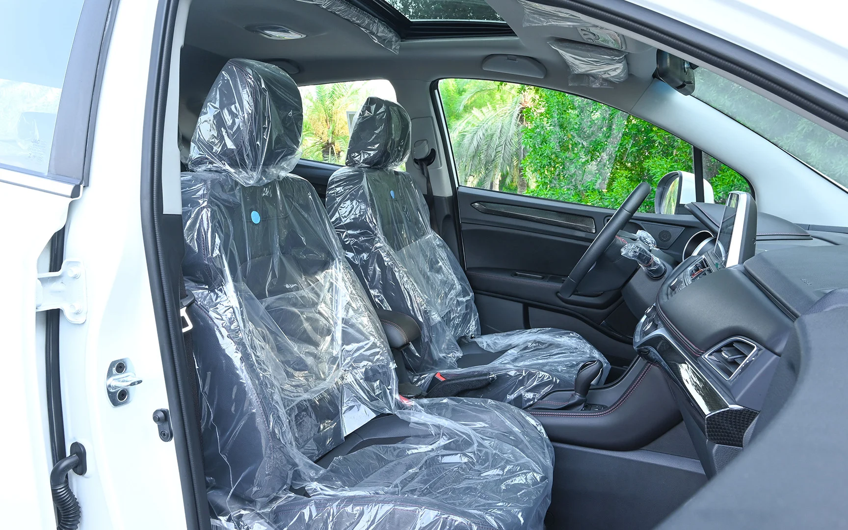 Used 2023 JAC S3 Luxury White – Front Passenger Side Cabin View at First Choice Cars Sharjah