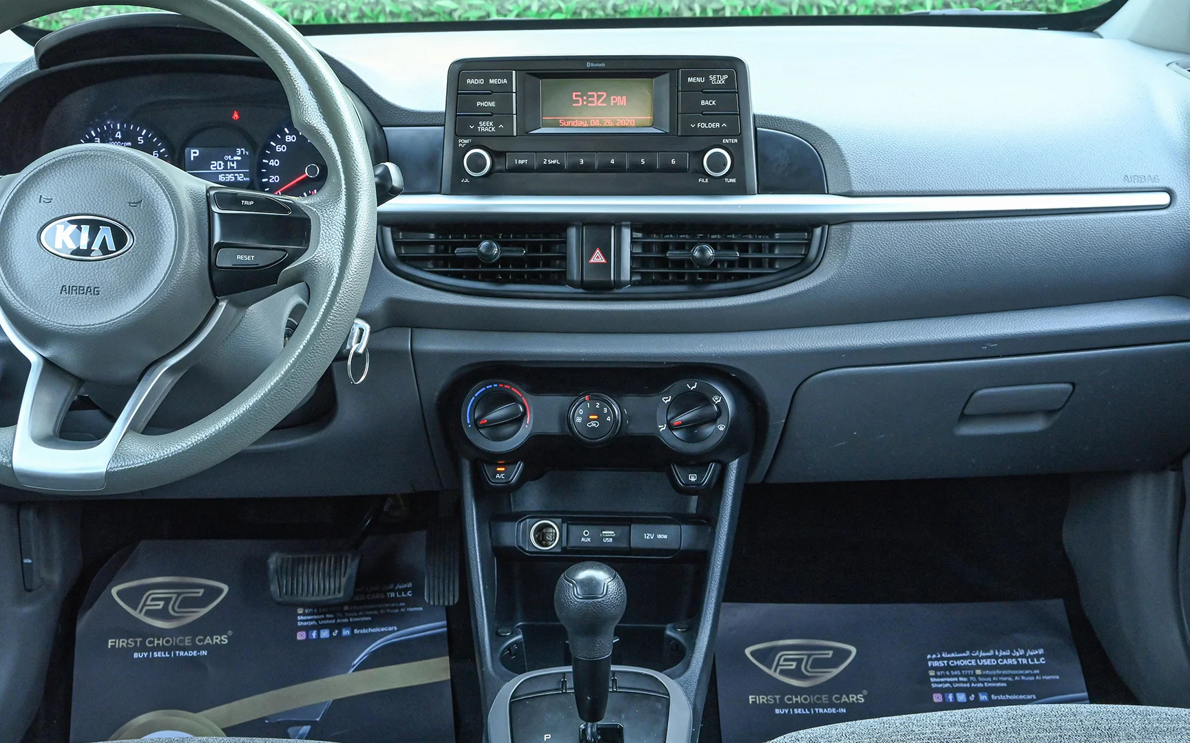 Used 2019 KIA Picanto Lx Grey – Infotainment / Touchscreen System at First Choice Cars Sharjah