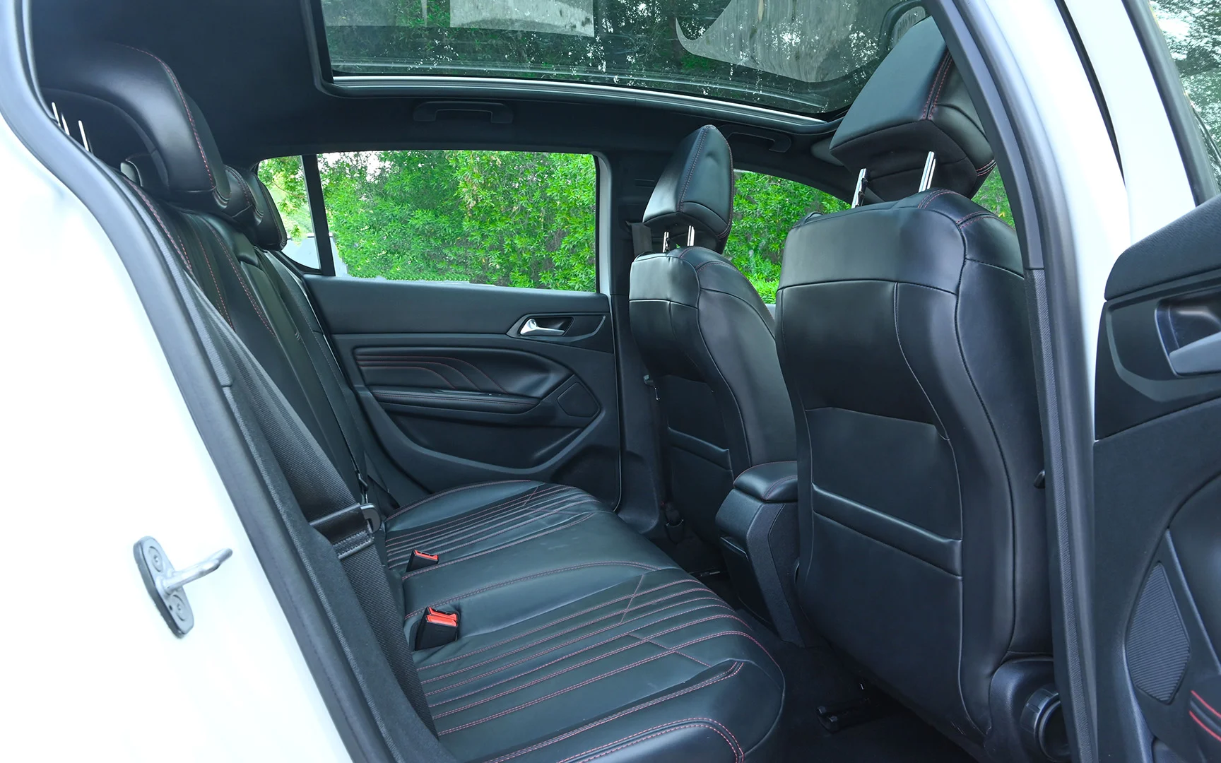 Used 2018 Peugeot 308 GT Line White – Rear Passenger Side Cabin View at First Choice Cars Sharjah