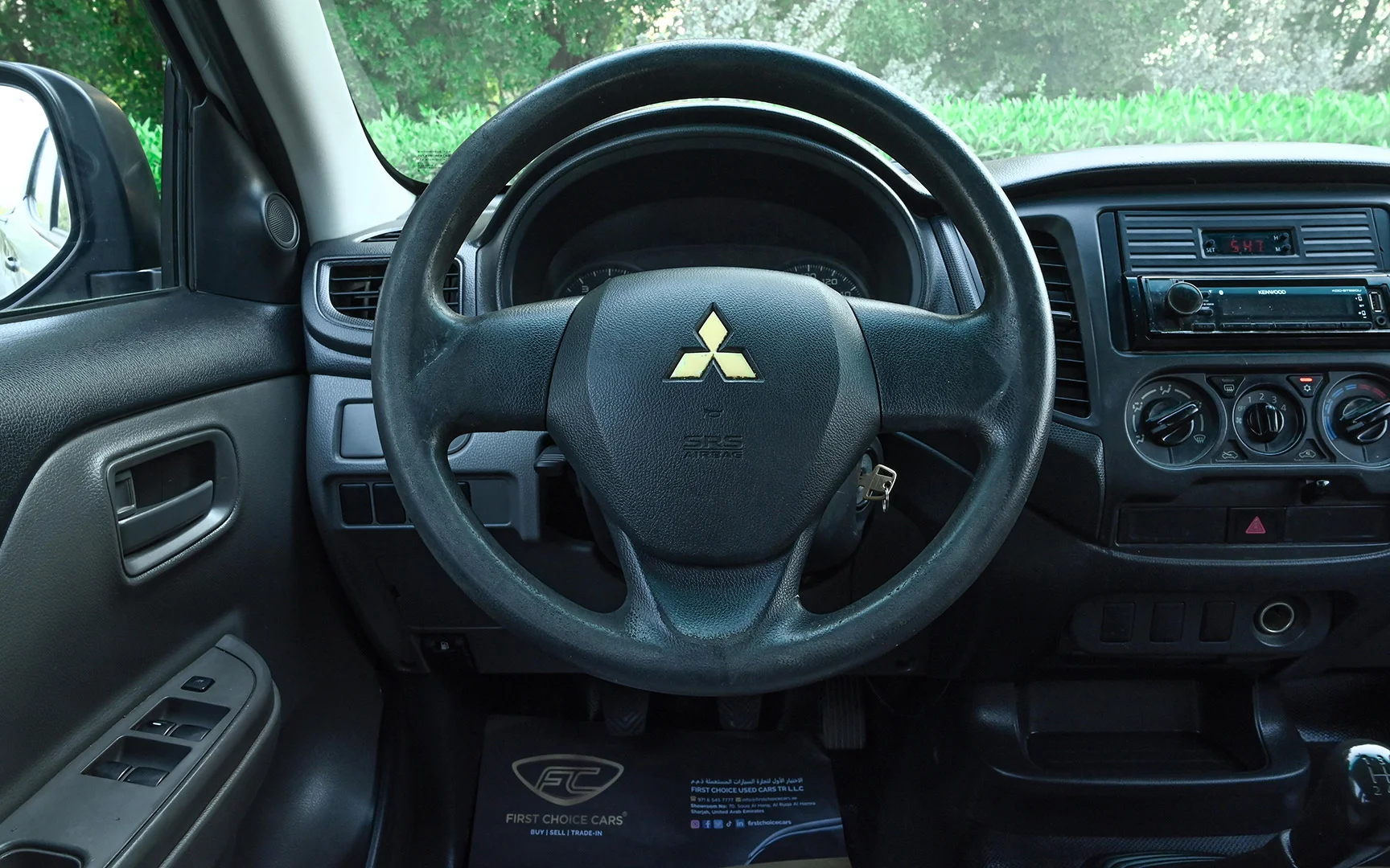 Used 2018 Mitsubishi L200 GL Double Cabin White – Steering Wheel & Instrument Cluster at First Choice Cars Sharjah