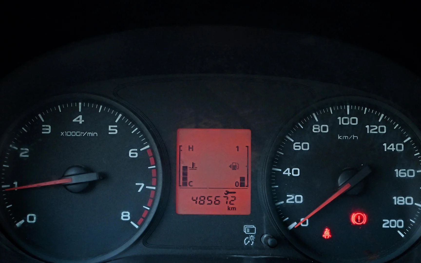 Used 2018 Mitsubishi L200 GL Double Cabin White – Odometer / Mileage Reading View at First Choice Cars Sharjah