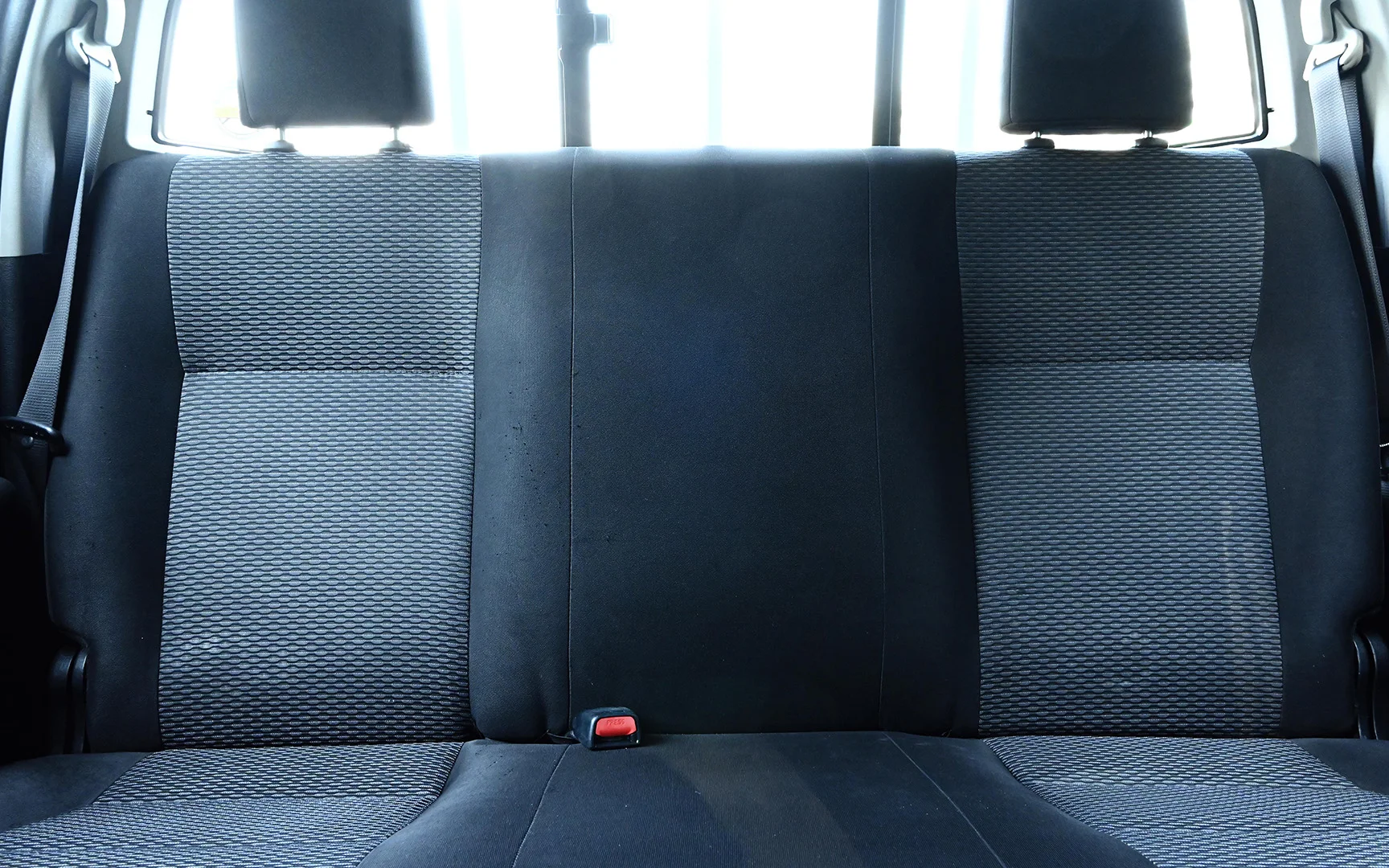 Used 2018 Toyota Hilux GLX Double Cabin White – Rear Seat View at First Choice Cars Sharjah