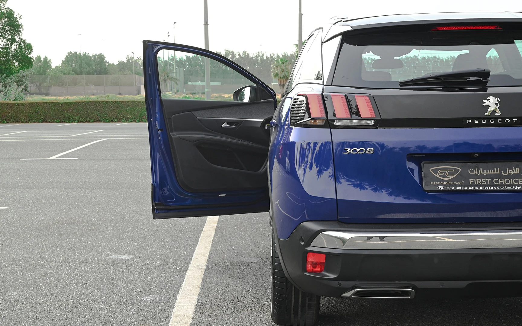 Used 2020 Peugeot 3008 GT Blue – Taillight Close-up at First Choice Cars Sharjah