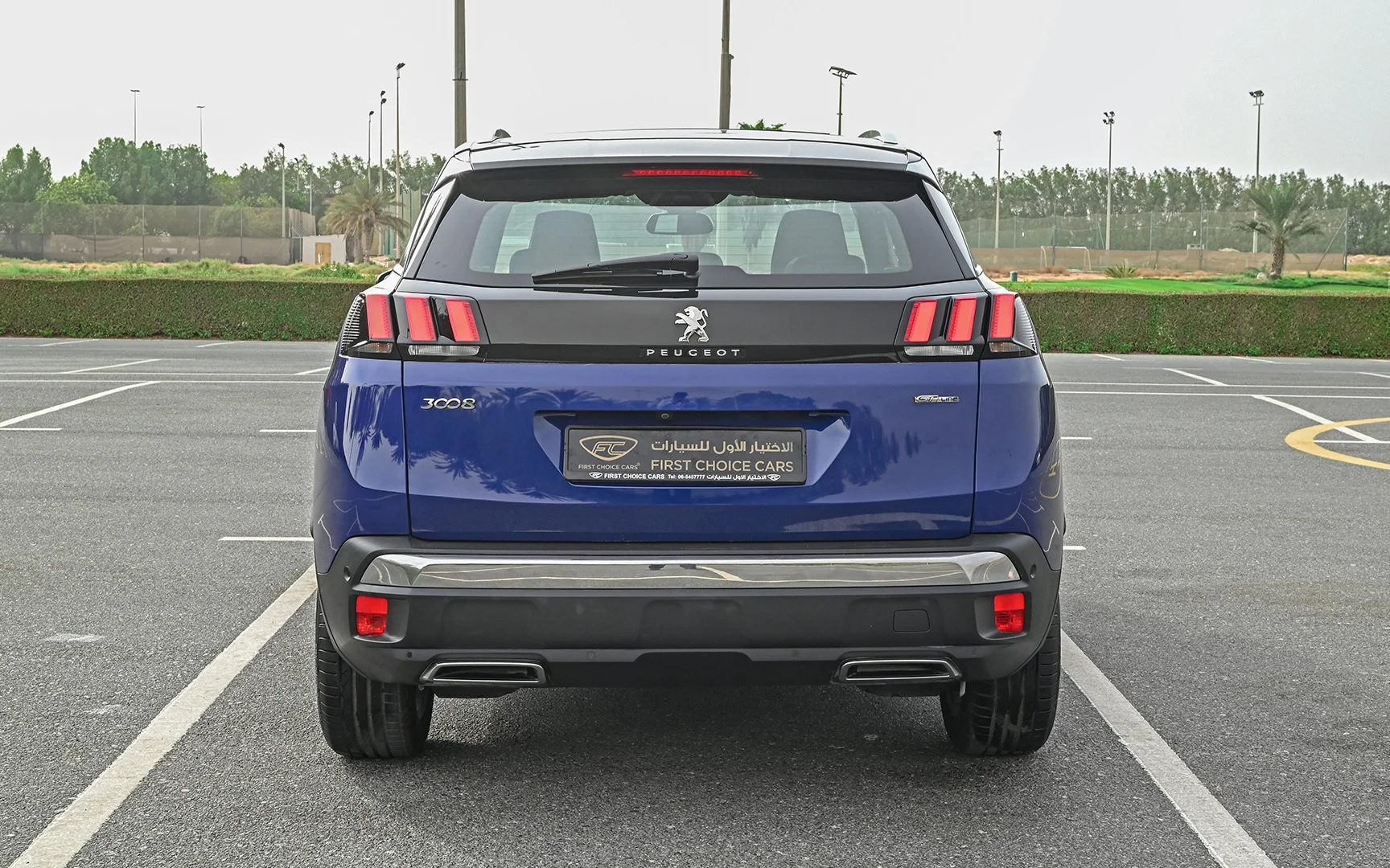 Used 2020 Peugeot 3008 GT Blue – Back/Rear View at First Choice Cars Sharjah