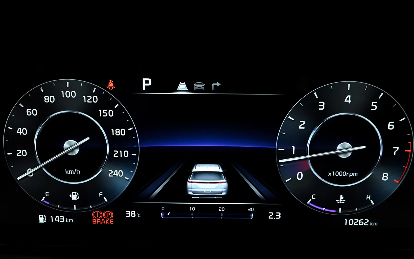 Used 2021 KIA Carnival Ex White – Odometer / Mileage Reading View at First Choice Cars Sharjah