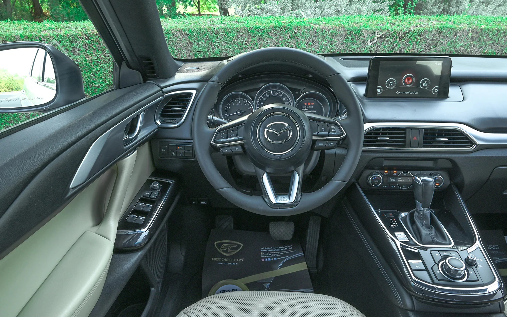 Used 2018 Mazda CX-9 Limited White – Steering Wheel & Instrument Cluster at First Choice Cars Sharjah