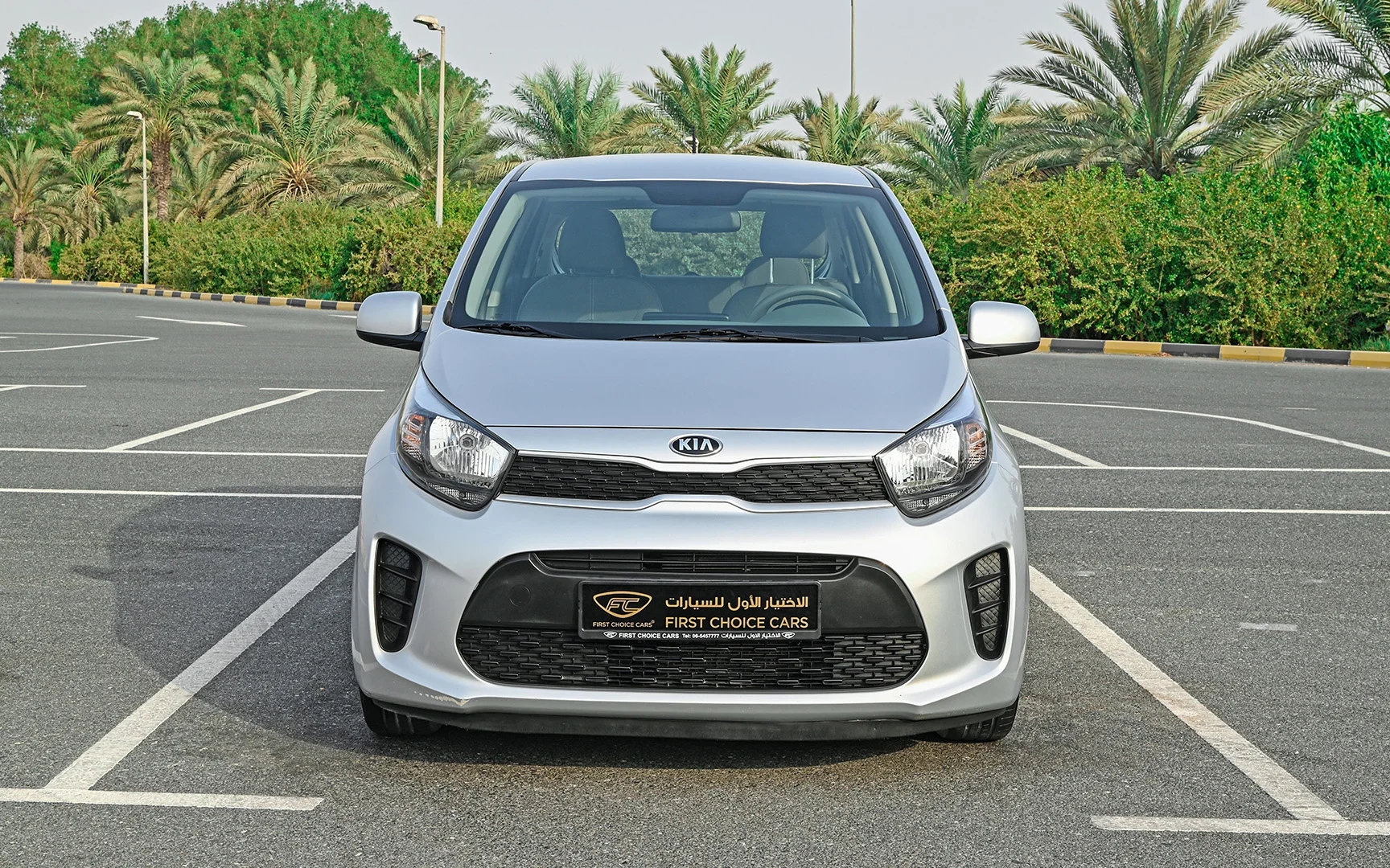 Used 2020 KIA Picanto Lx Silver – Front View at First Choice Cars Sharjah