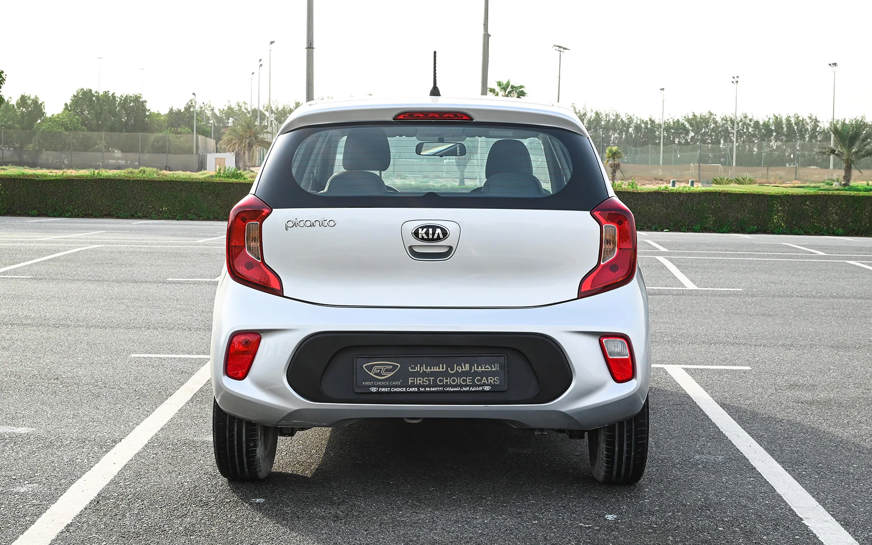 Used 2020 KIA Picanto Lx Silver – Back/Rear View at First Choice Cars Sharjah