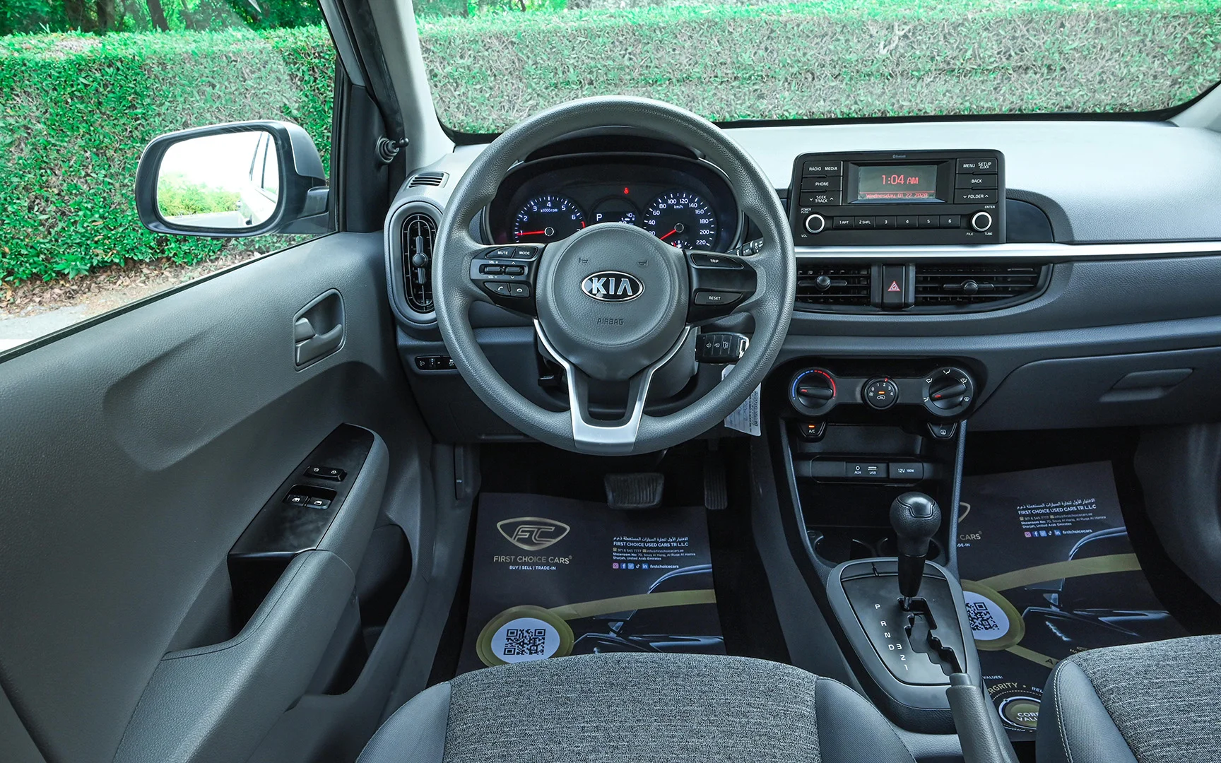 Used 2020 KIA Picanto Lx Silver – Steering Wheel & Instrument Cluster at First Choice Cars Sharjah