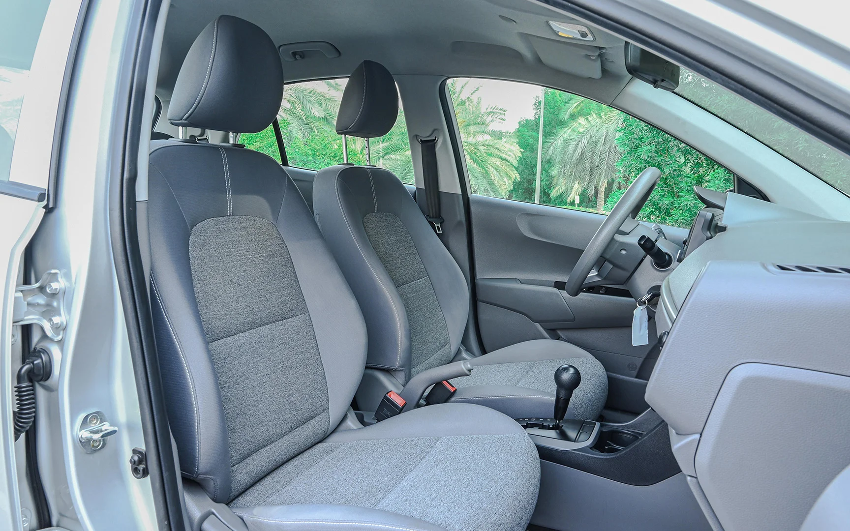 Used 2020 KIA Picanto Lx Silver – Front Passenger Side Cabin View at First Choice Cars Sharjah