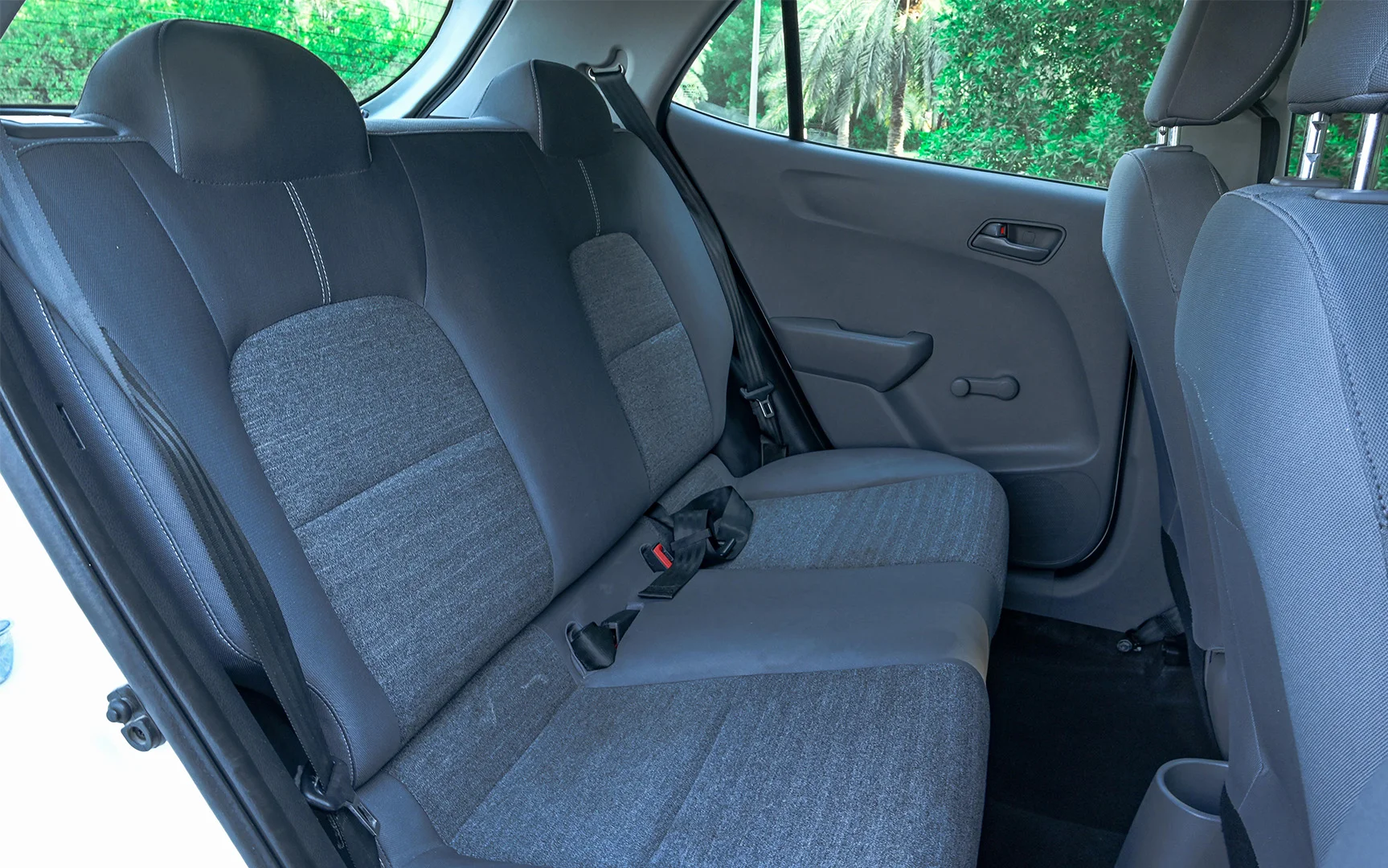 Used 2019 KIA Picanto LX White – Rear Passenger Side Cabin View at First Choice Cars Sharjah