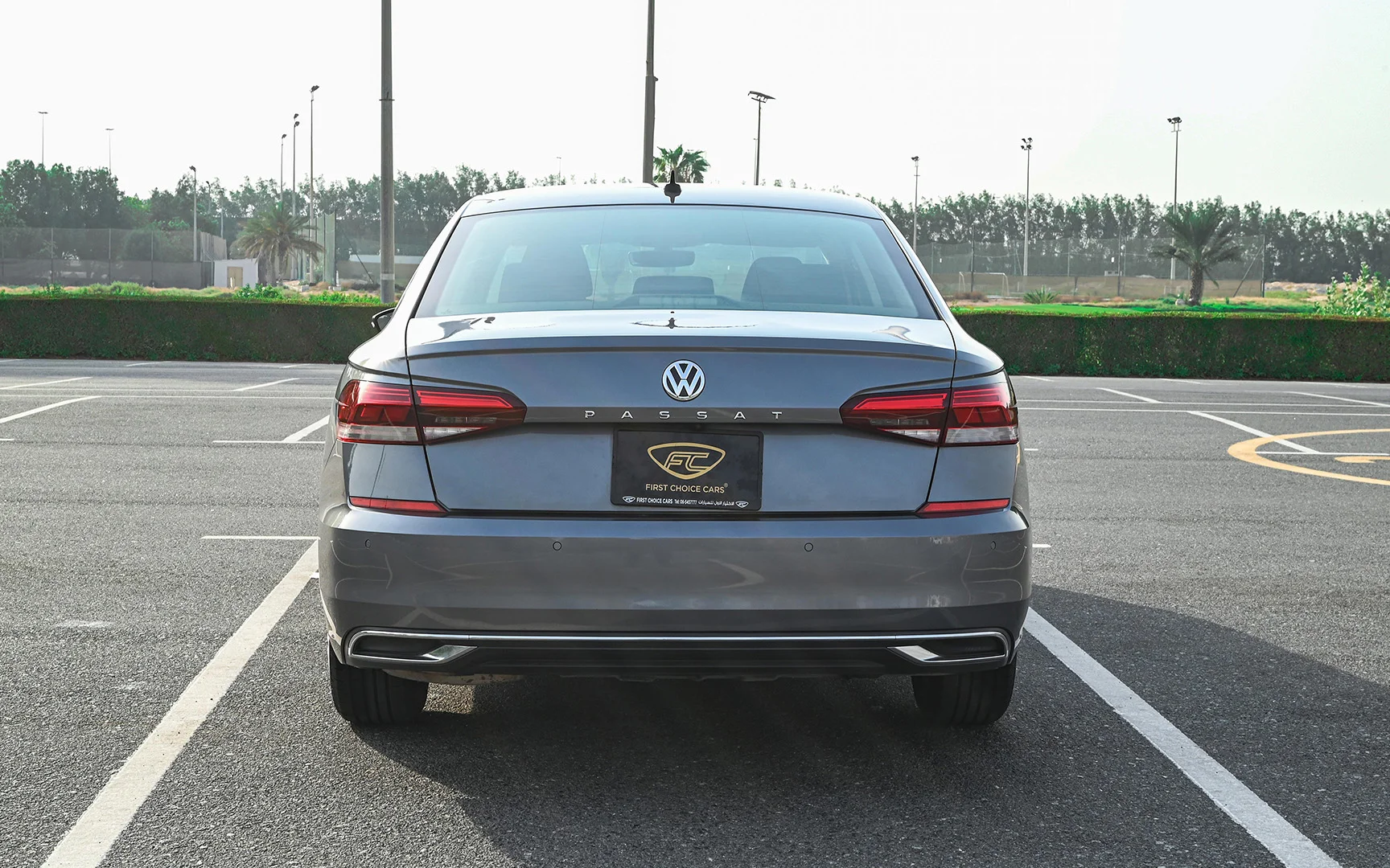 Used 2020 Volkswagen PASSAT Comfortline Grey – Back/Rear View at First Choice Cars Sharjah