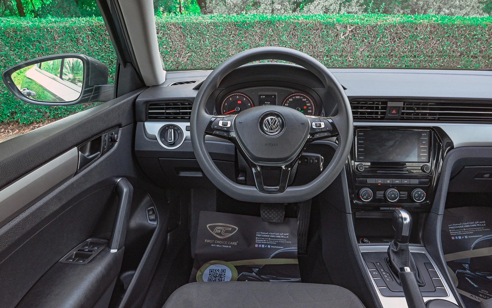 Used 2020 Volkswagen PASSAT Comfortline Grey – Steering Wheel & Instrument Cluster at First Choice Cars Sharjah