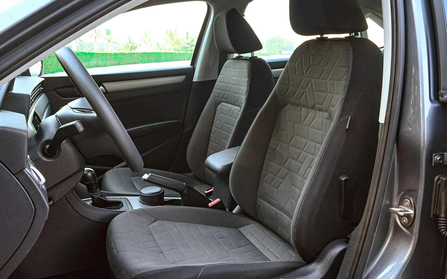 Used 2020 Volkswagen PASSAT Comfortline Grey – Front Driver Side Cabin View at First Choice Cars Sharjah