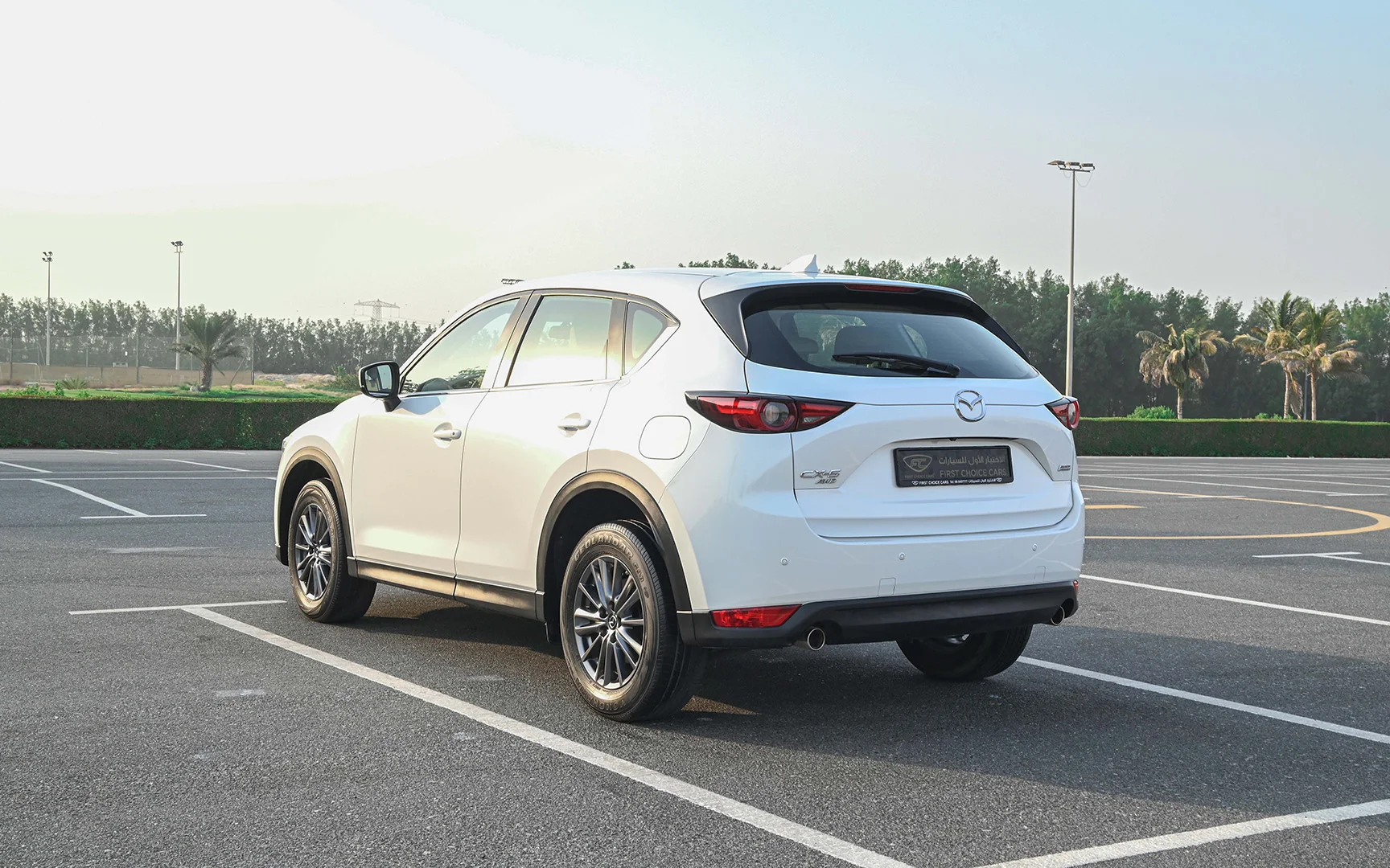 Used 2020 Mazda CX-5 GT White – Left Back Diagonal (45°) View at First Choice Cars Sharjah