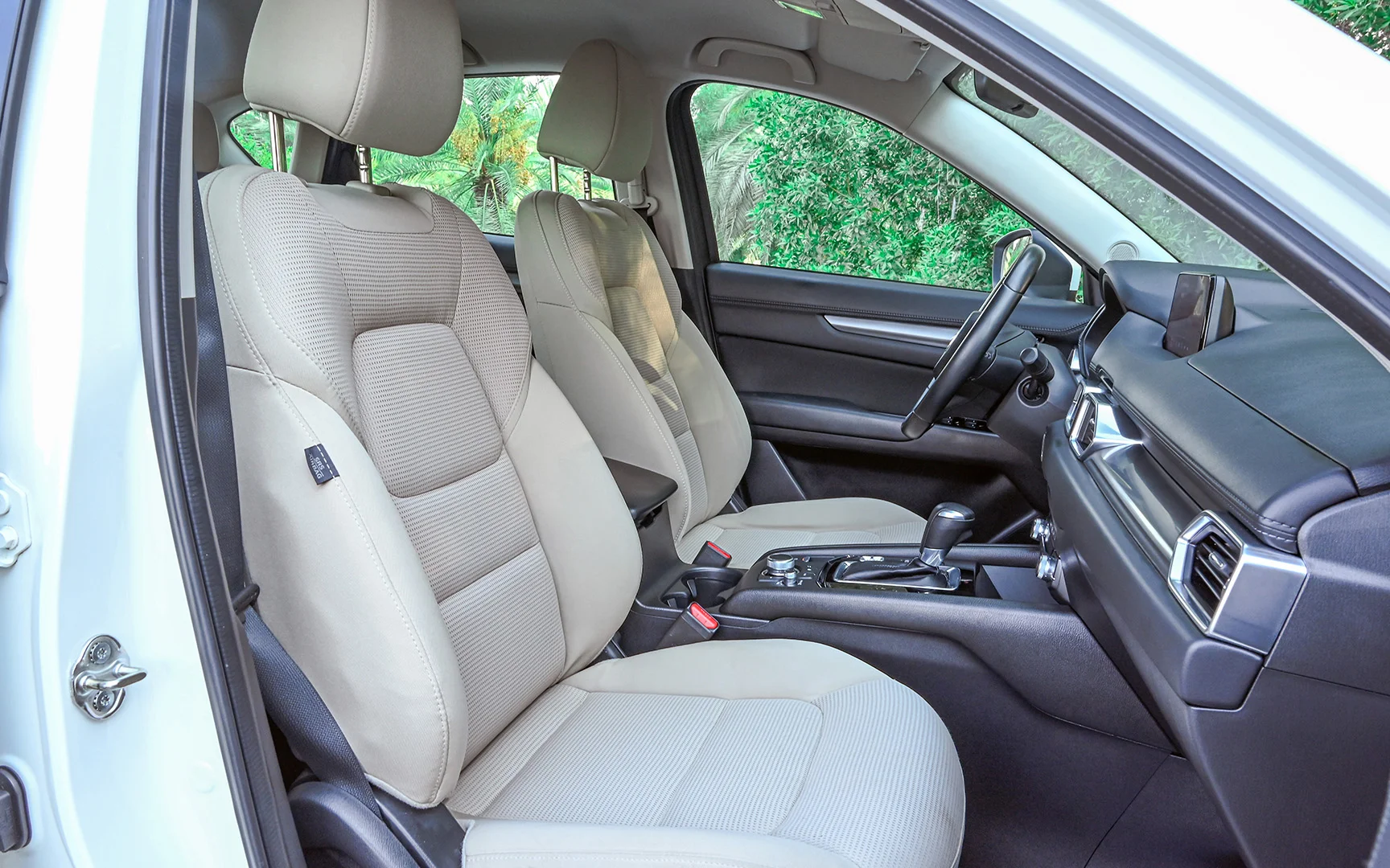 Used 2020 Mazda CX-5 GT White – Front Passenger Side Cabin View at First Choice Cars Sharjah