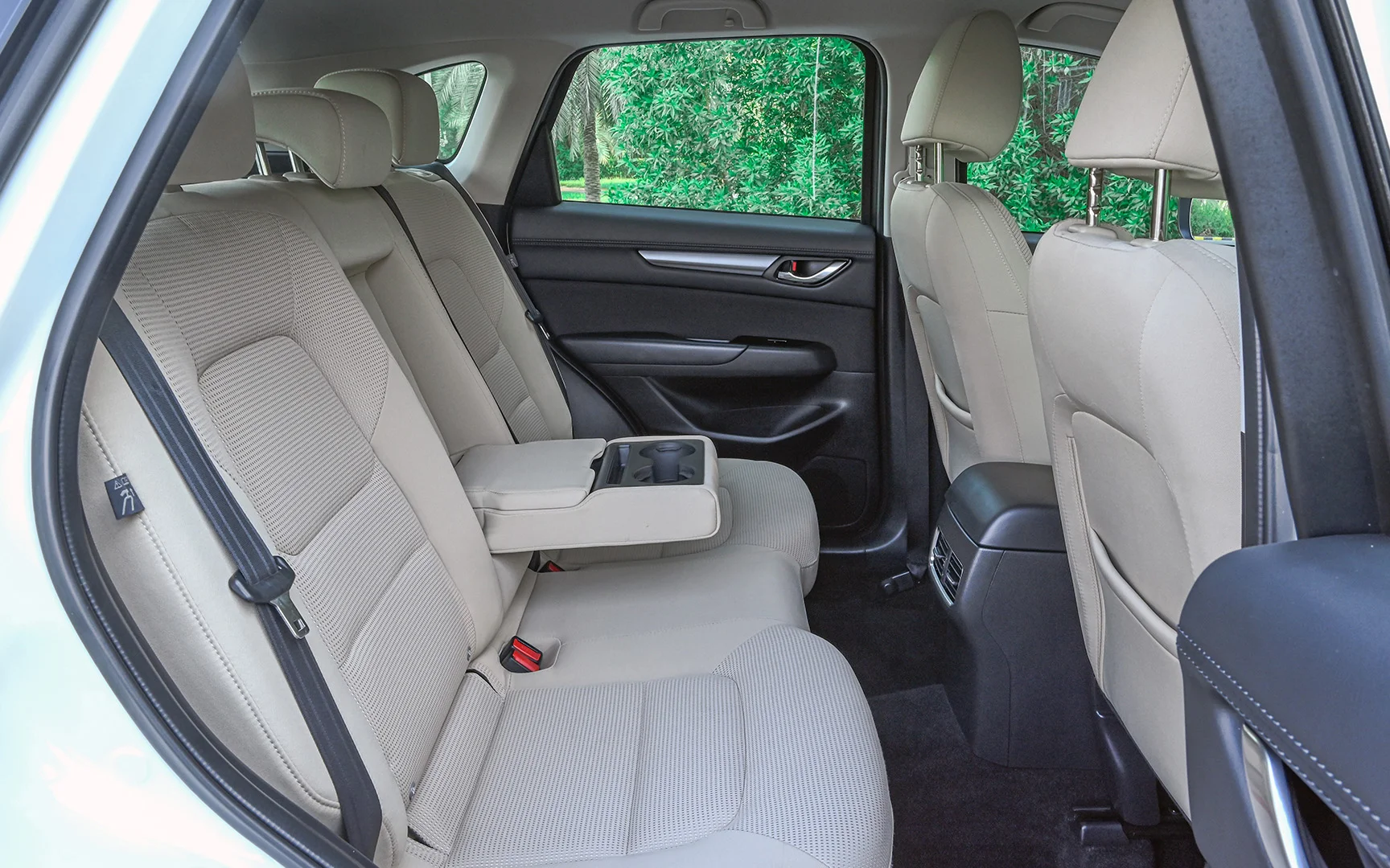 Used 2020 Mazda CX-5 GT White – Rear Passenger Side Cabin View at First Choice Cars Sharjah