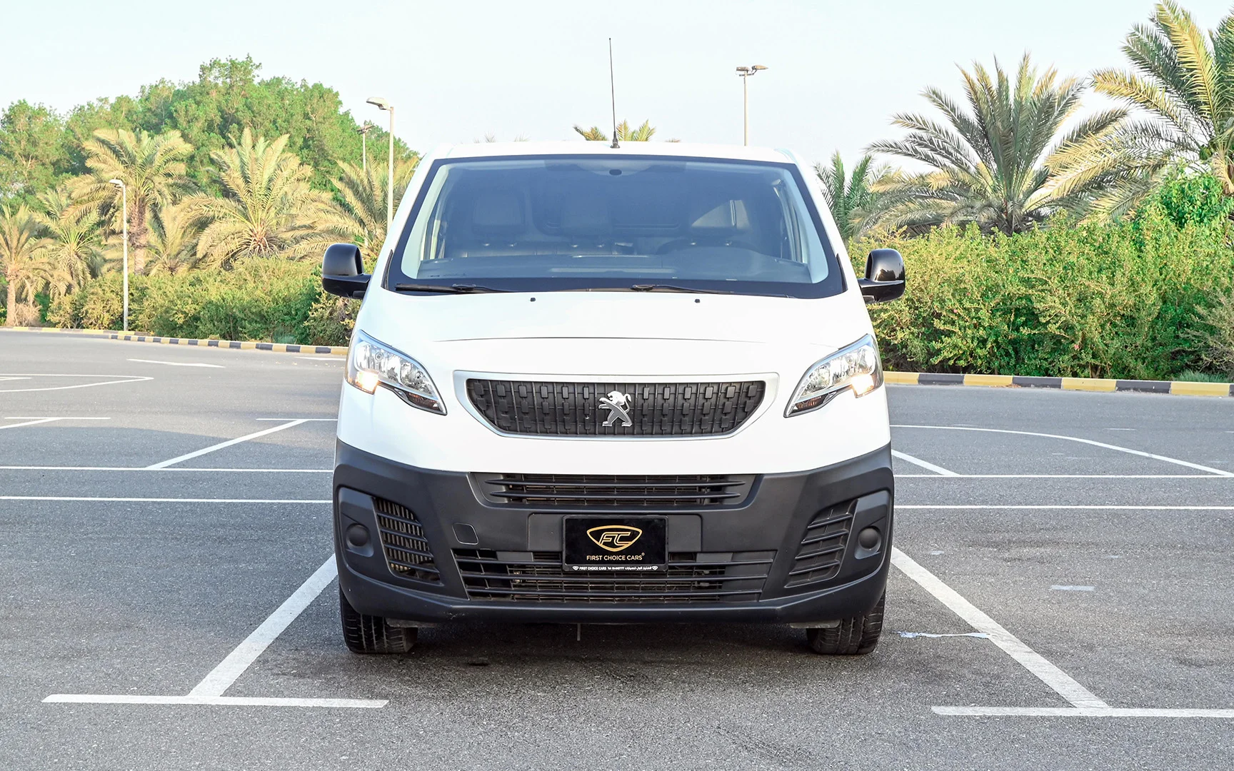 Used 2020 Peugeot Expert Delivery Van White – Front View at First Choice Cars Sharjah