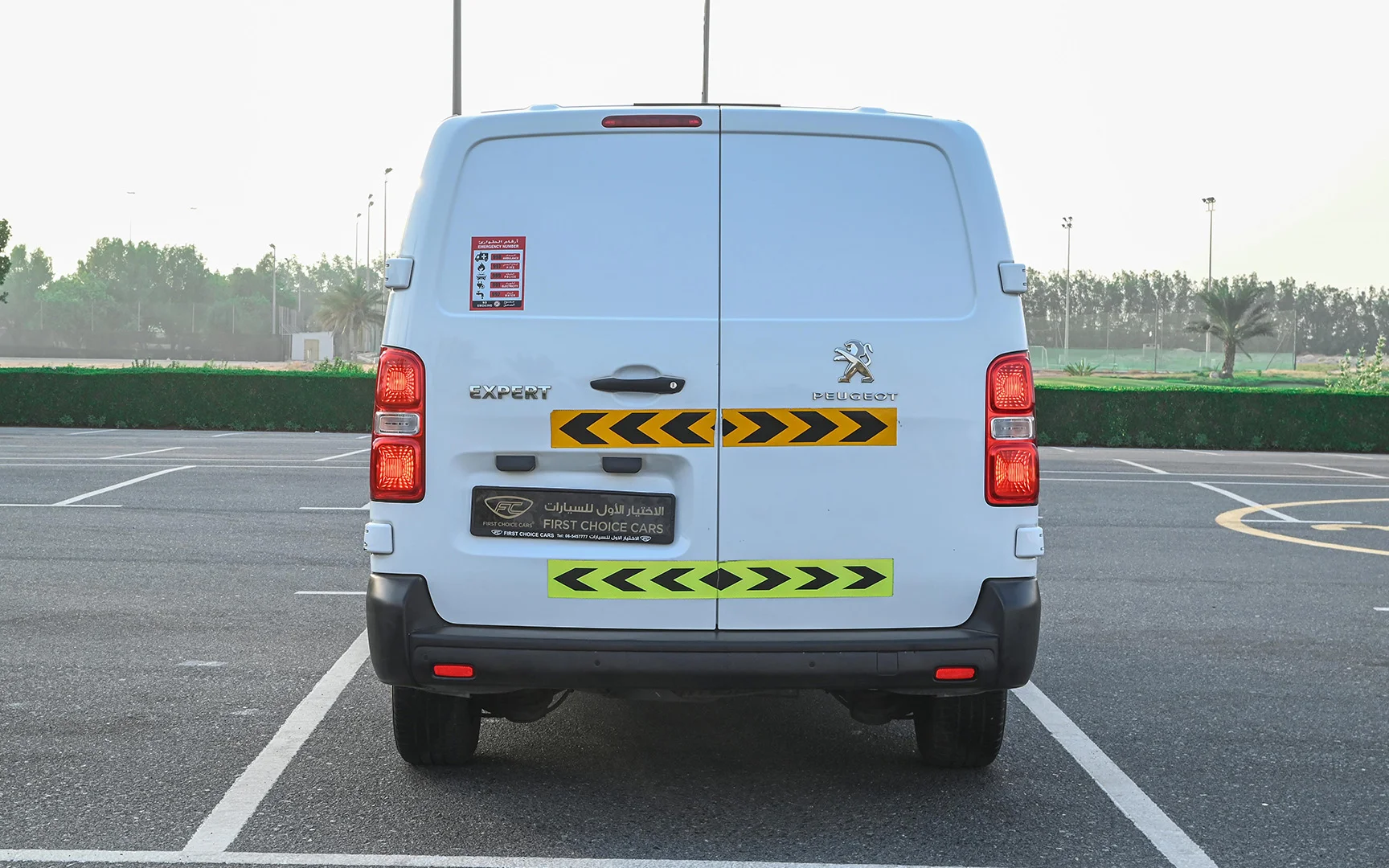 Used 2020 Peugeot Expert Delivery Van White – Back/Rear View at First Choice Cars Sharjah