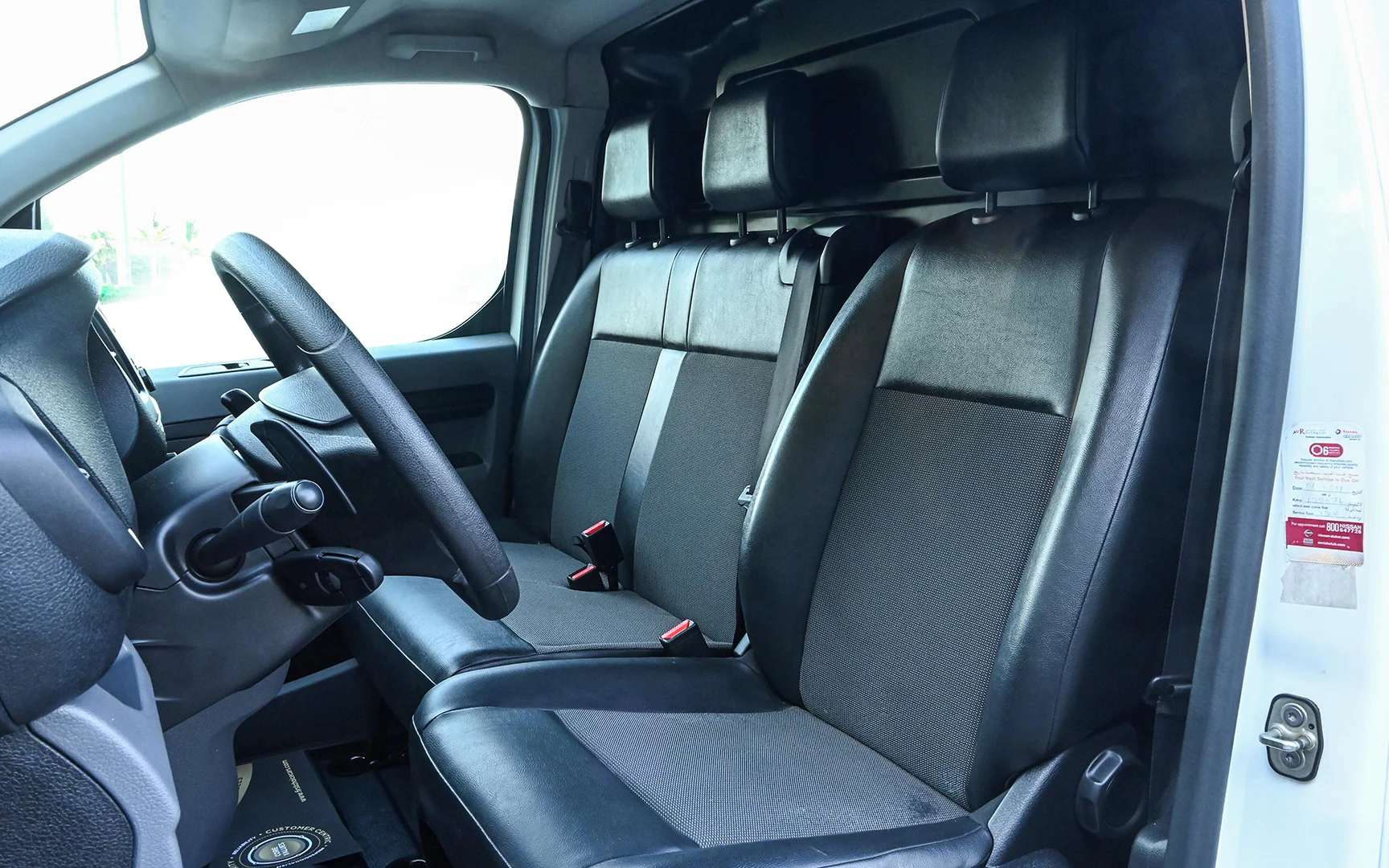 Used 2020 Peugeot Expert Delivery Van White – Front Driver Side Cabin View at First Choice Cars Sharjah