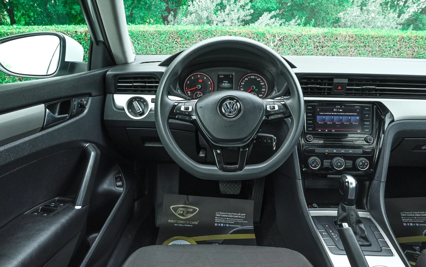 Used 2020 Volkswagen PASSAT Comfortline White – Steering Wheel & Instrument Cluster at First Choice Cars Sharjah