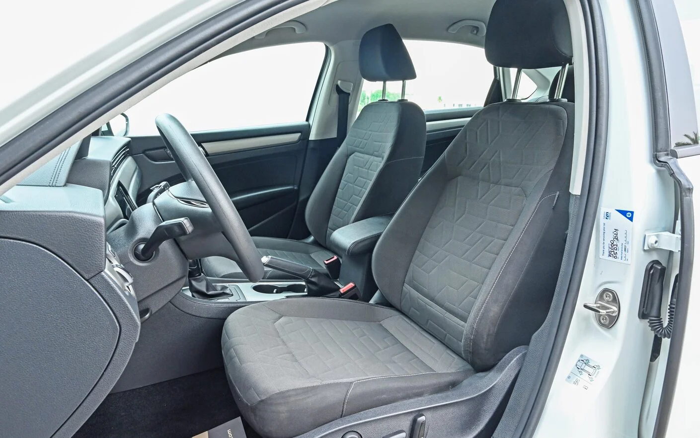 Used 2020 Volkswagen PASSAT Comfortline White – Front Driver Side Cabin View at First Choice Cars Sharjah