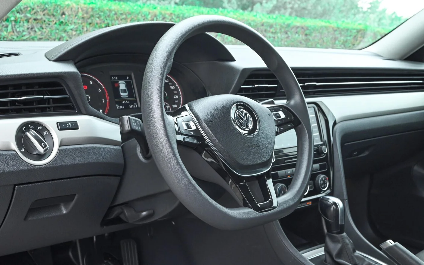 Used 2020 Volkswagen PASSAT Comfortline White – Driver Side Dashboard & Steering View at First Choice Cars Sharjah