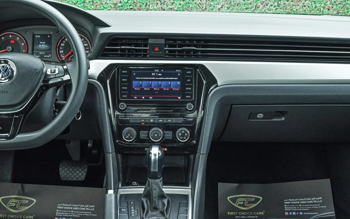 Used 2020 Volkswagen PASSAT Comfortline White – Infotainment / Touchscreen System at First Choice Cars Sharjah