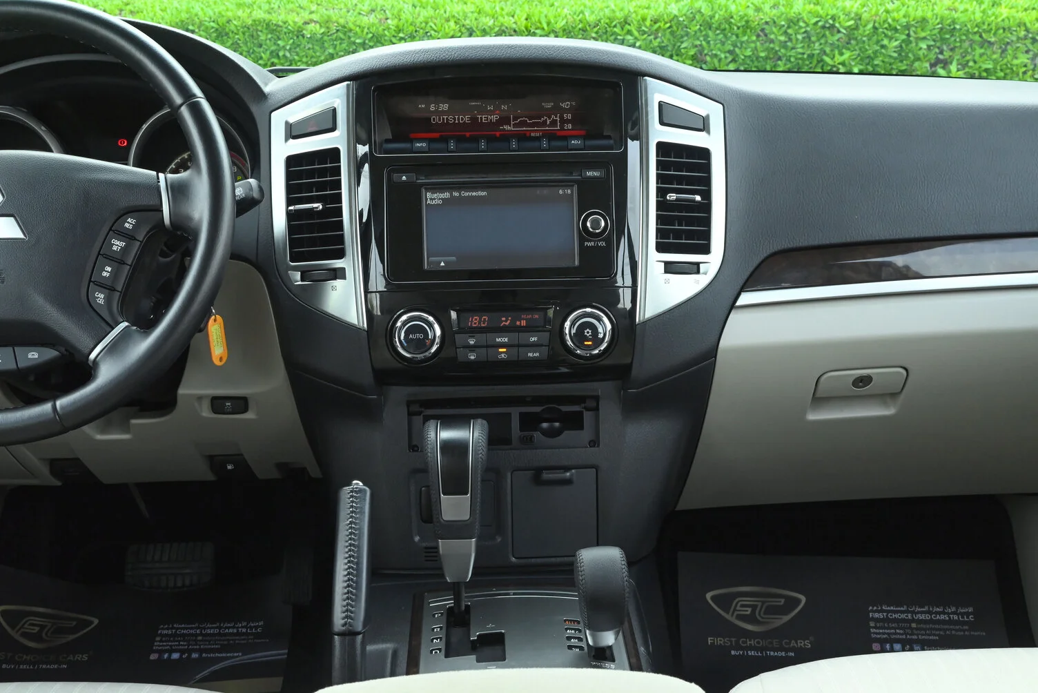 Used 2019 Mitsubishi PAJERO GLS White – Infotainment / Touchscreen System at First Choice Cars Sharjah