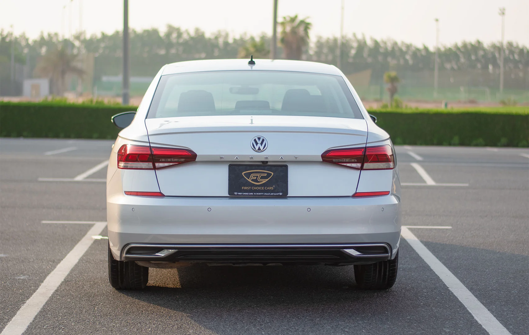 Used 2020 Volkswagen PASSAT Comfortline Silver – Back/Rear View at First Choice Cars Sharjah
