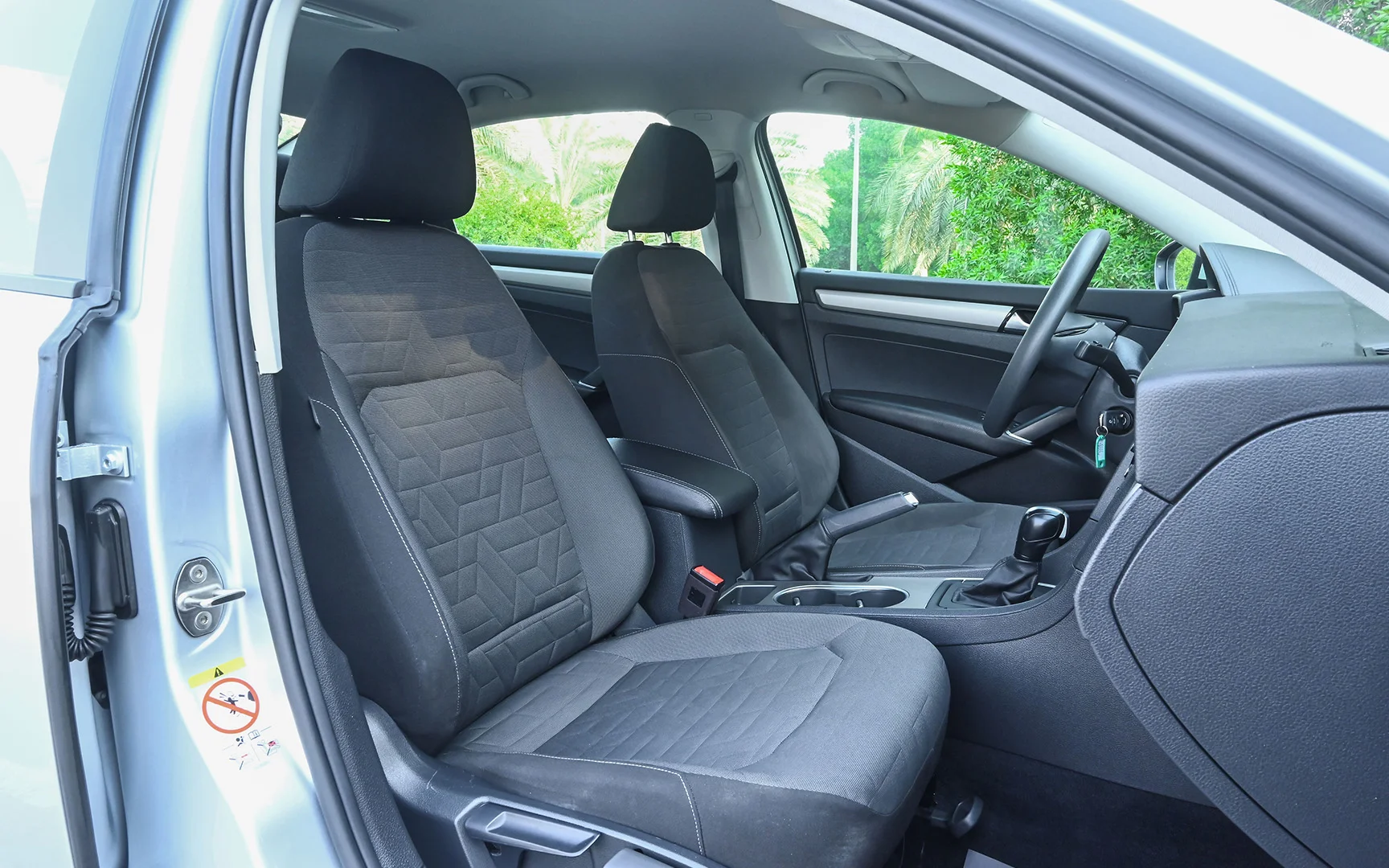 Used 2020 Volkswagen PASSAT Comfortline Silver – Front Passenger Side Cabin View at First Choice Cars Sharjah