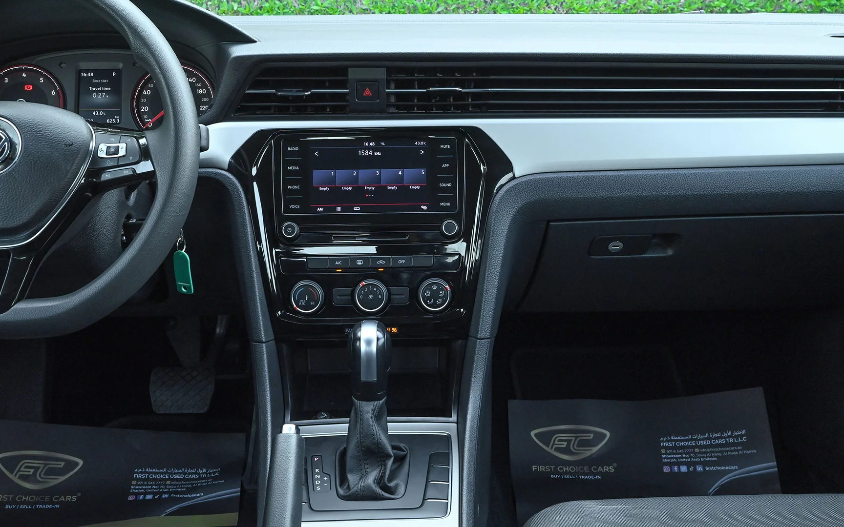 Used 2020 Volkswagen PASSAT Comfortline Silver – Infotainment / Touchscreen System at First Choice Cars Sharjah