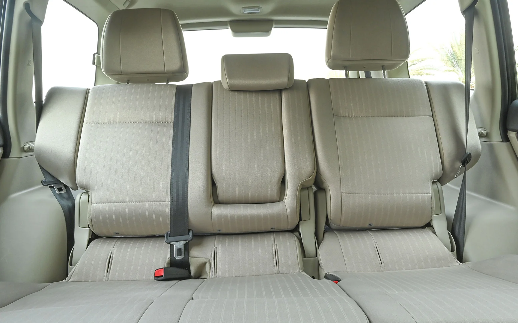 Used 2019 Mitsubishi PAJERO GLS Grey – Rear Seat View at First Choice Cars Sharjah