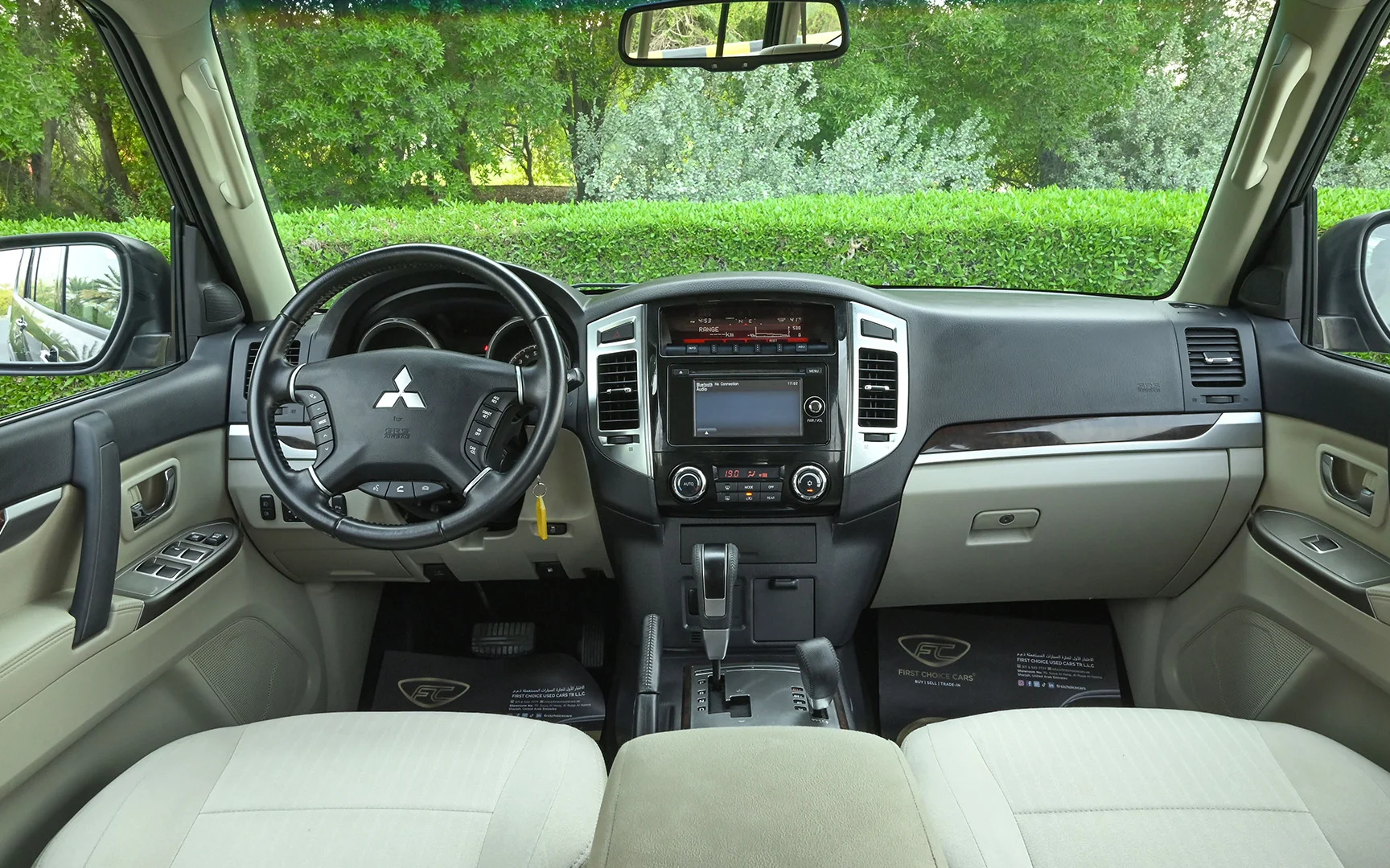Used 2019 Mitsubishi Pajero GLS Midline in Grey – Front Cabin / Dashboard Full View