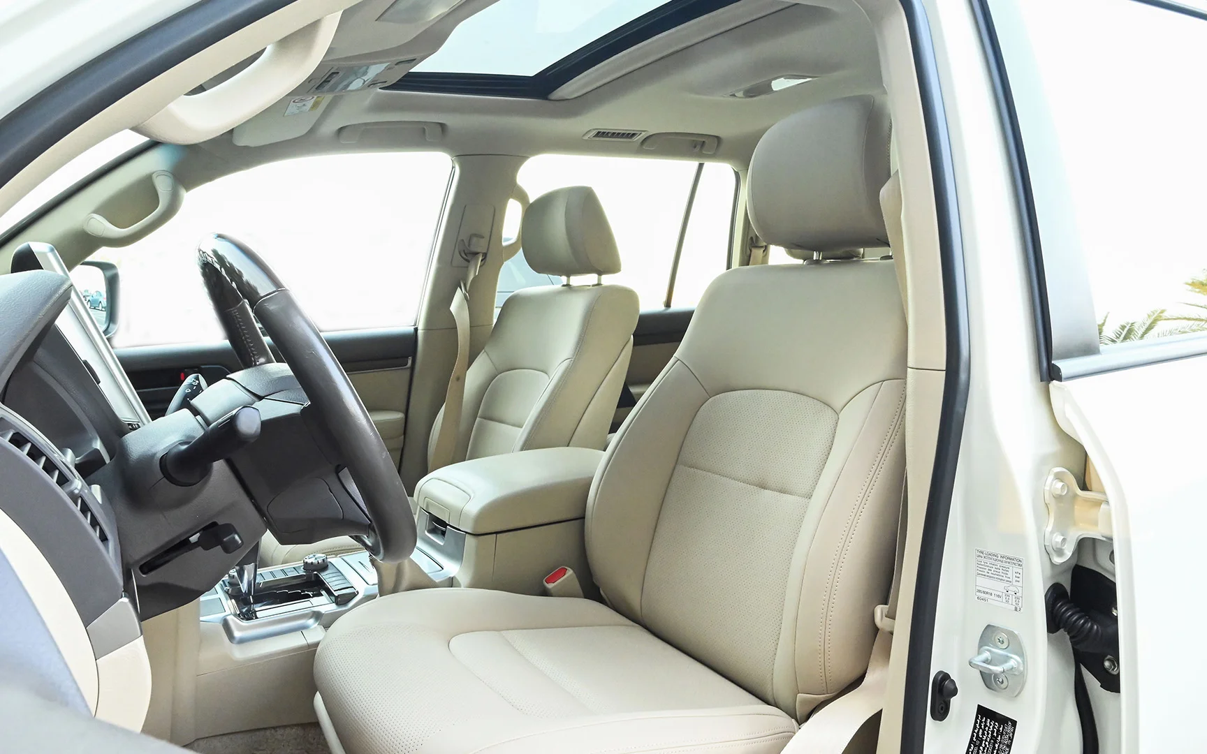 Used 2021 Toyota Land Cruiser GXR White – Delivery Box Rear Opening View at First Choice Cars Sharjah