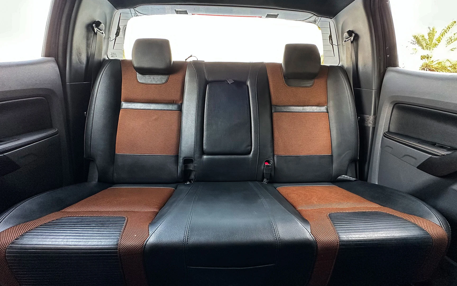 Used 2018 Ford Ranger Wildtrak Grey – Rear Seat View at First Choice Cars Sharjah