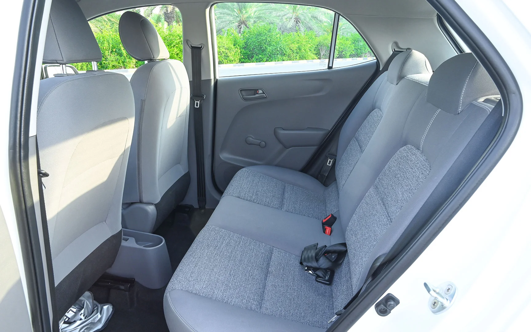 Used 2020 KIA Picanto Lx White – Rear Driver Side Cabin View at First Choice Cars Sharjah