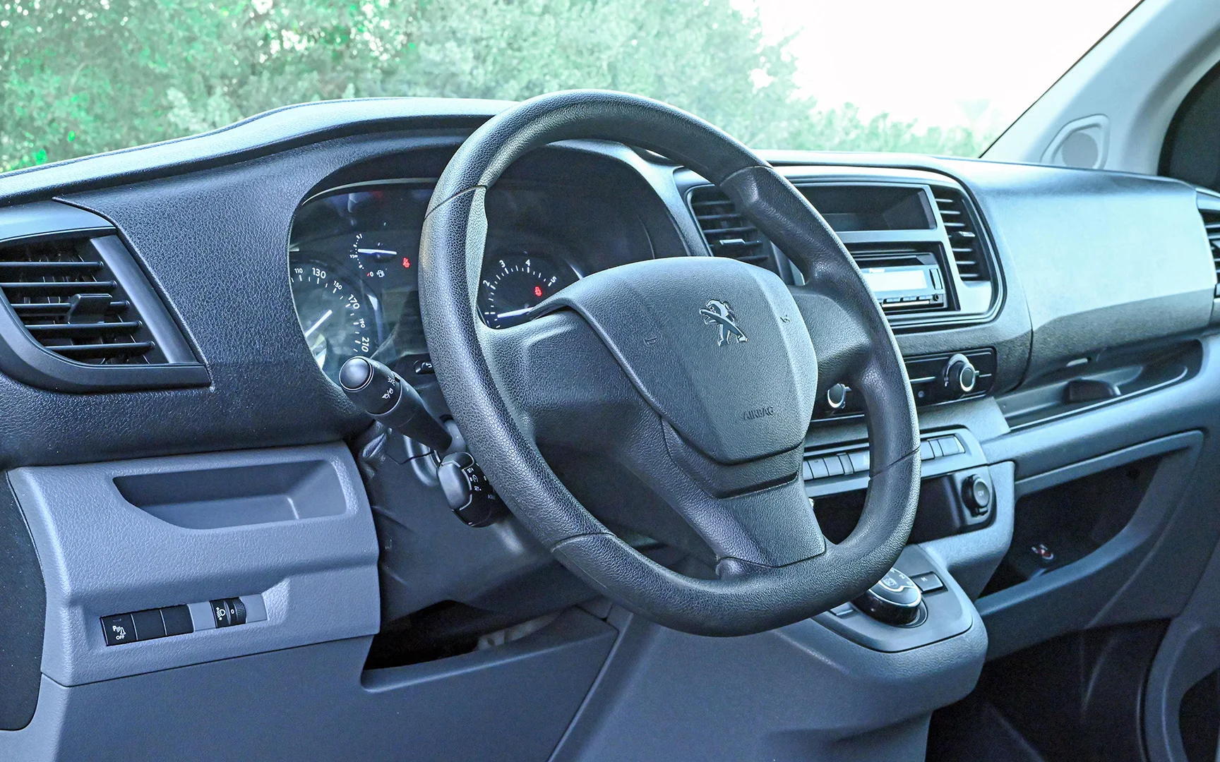 Used 2020 Peugeot Expert Delivery Van White – Driver Side Dashboard & Steering View at First Choice Cars Sharjah