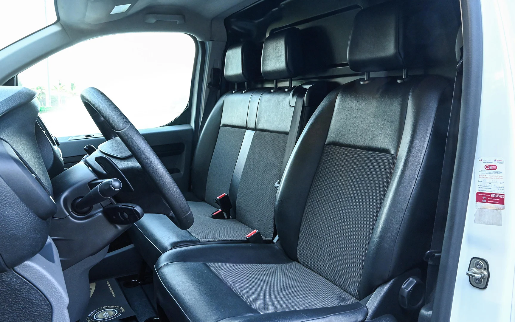 Used 2020 Peugeot Expert Delivery Van White – Front Driver Side Cabin View at First Choice Cars Sharjah