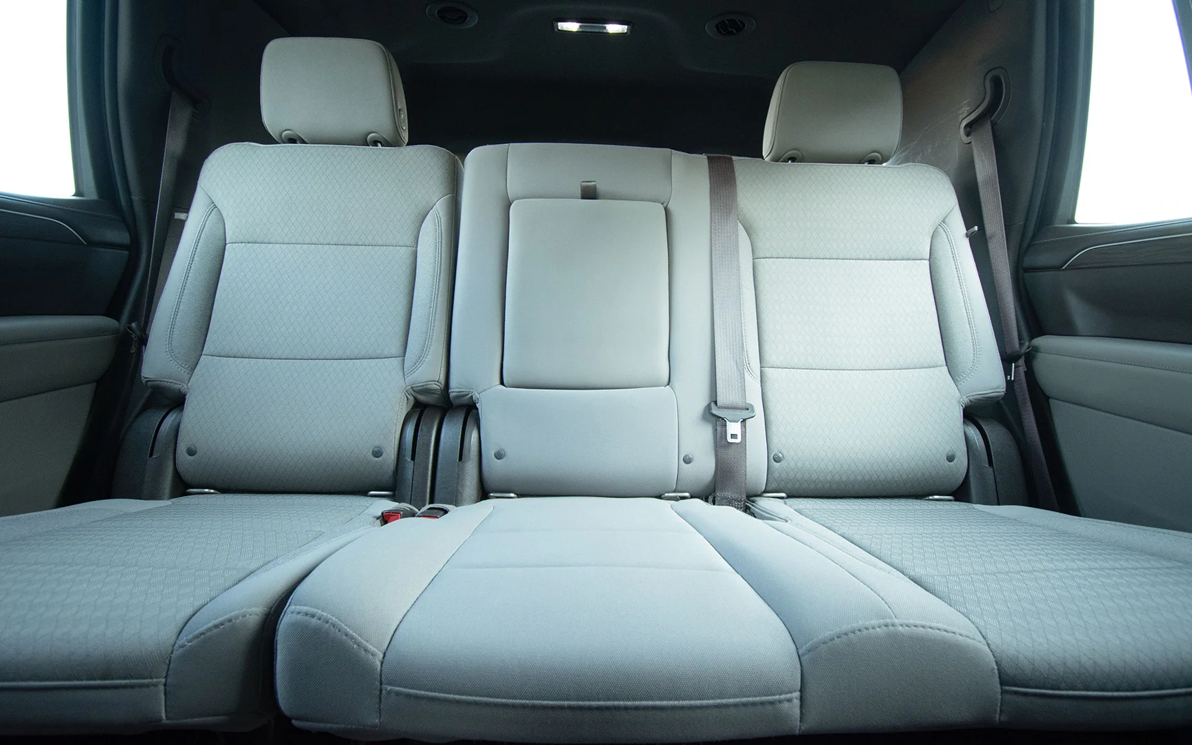 Used 2021 Chevrolet Tahoe LS Silver – Rear Seat View at First Choice Cars Sharjah