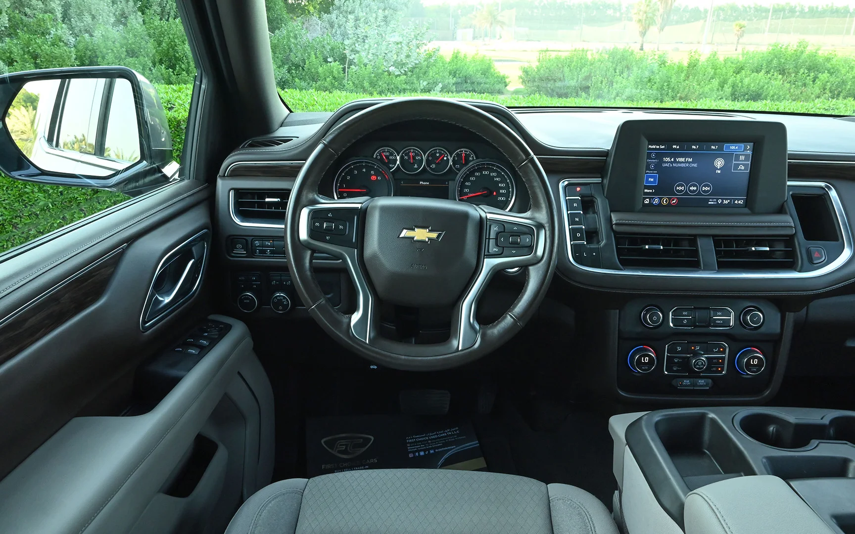 Used 2021 Chevrolet Tahoe LS Silver – Steering Wheel & Instrument Cluster at First Choice Cars Sharjah