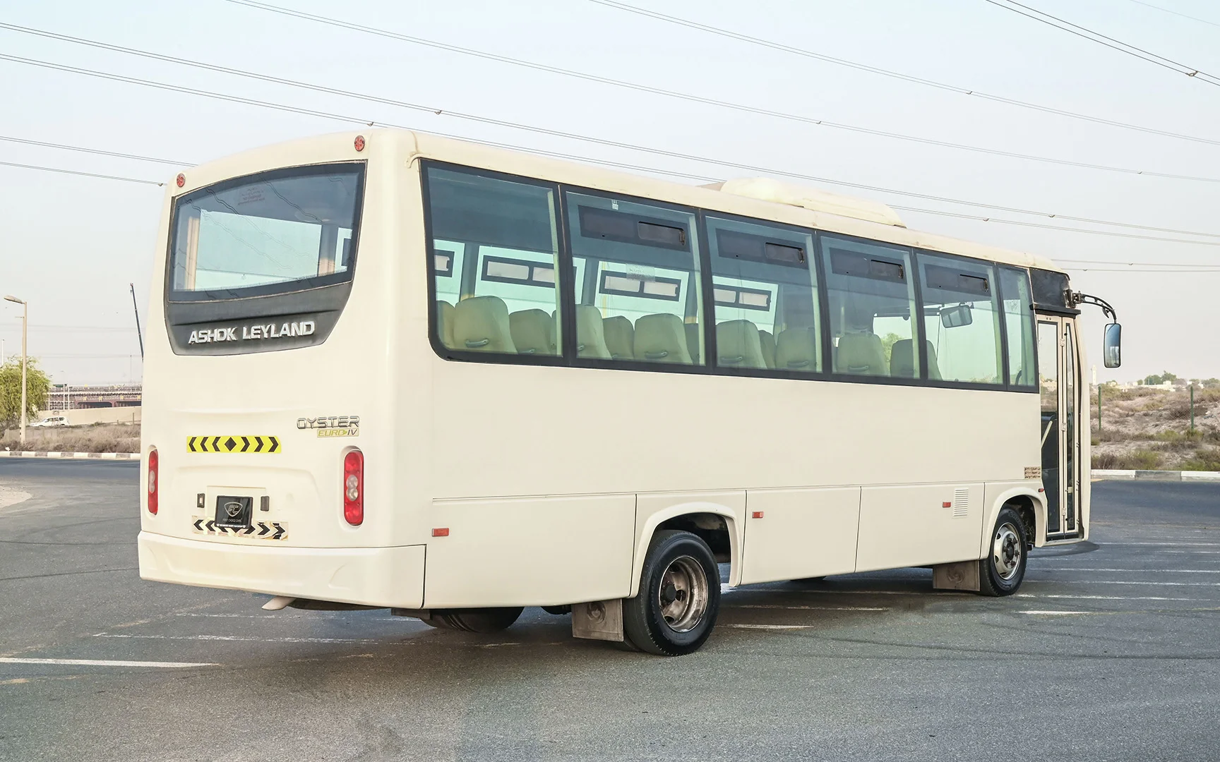 Used 2018 Ashok Leyland Oyster Bus in White – Right Back Diagonal (45°) View