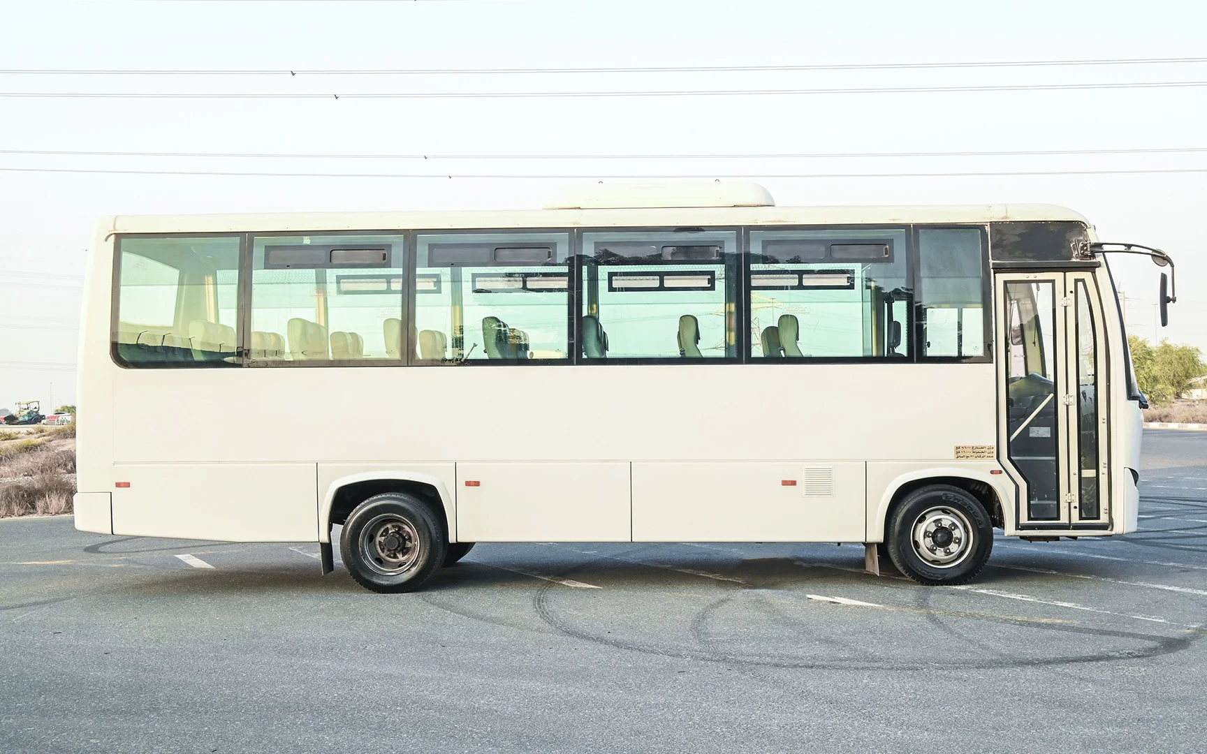 Used 2018 Ashok Leyland Oyster Bus in White – Right Side View