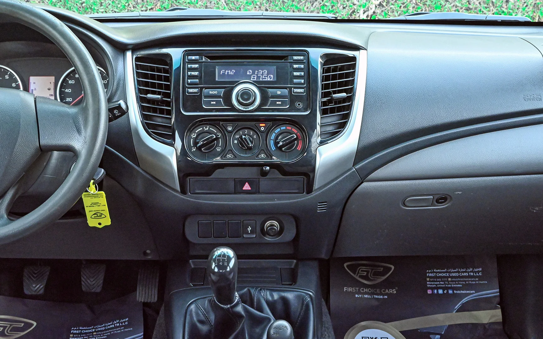 Used 2018 Mitsubishi L200 GLX Double Cabin White – Infotainment / Touchscreen System at First Choice Cars Sharjah