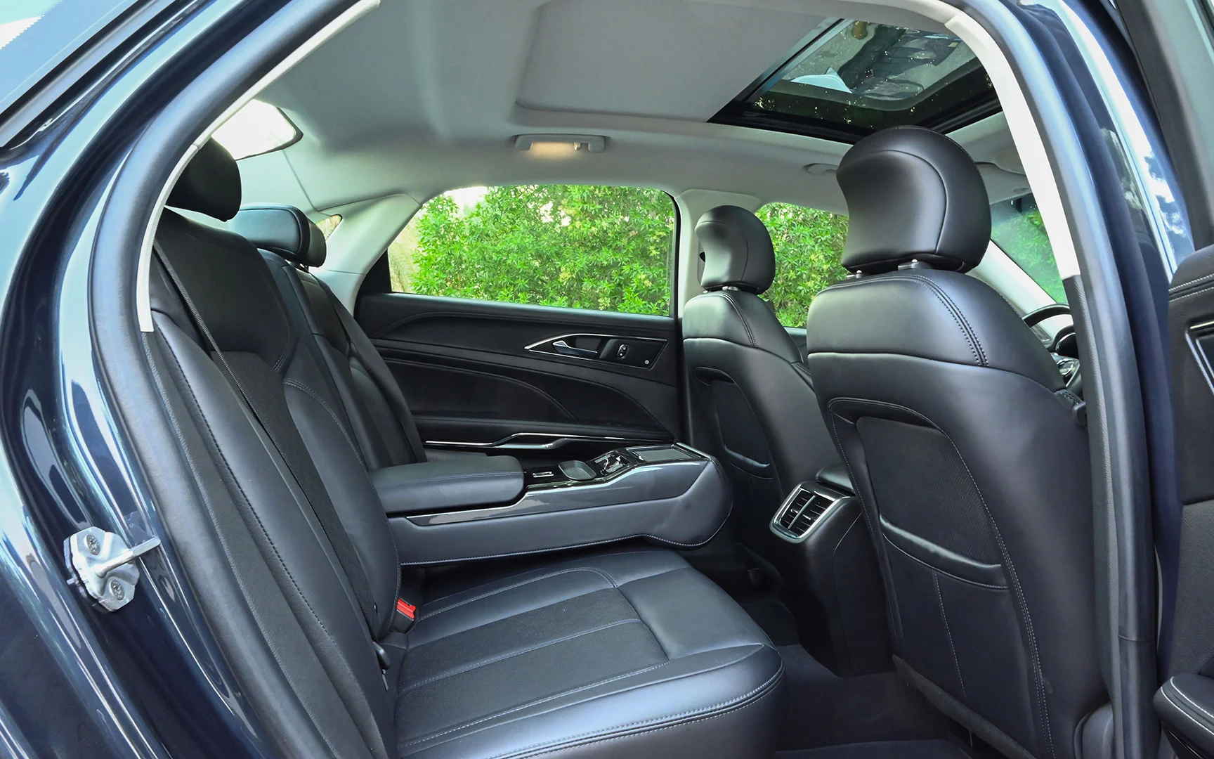 Used 2022 Ford Taurus Titanium Blue – Rear Passenger Side Cabin View at First Choice Cars Sharjah