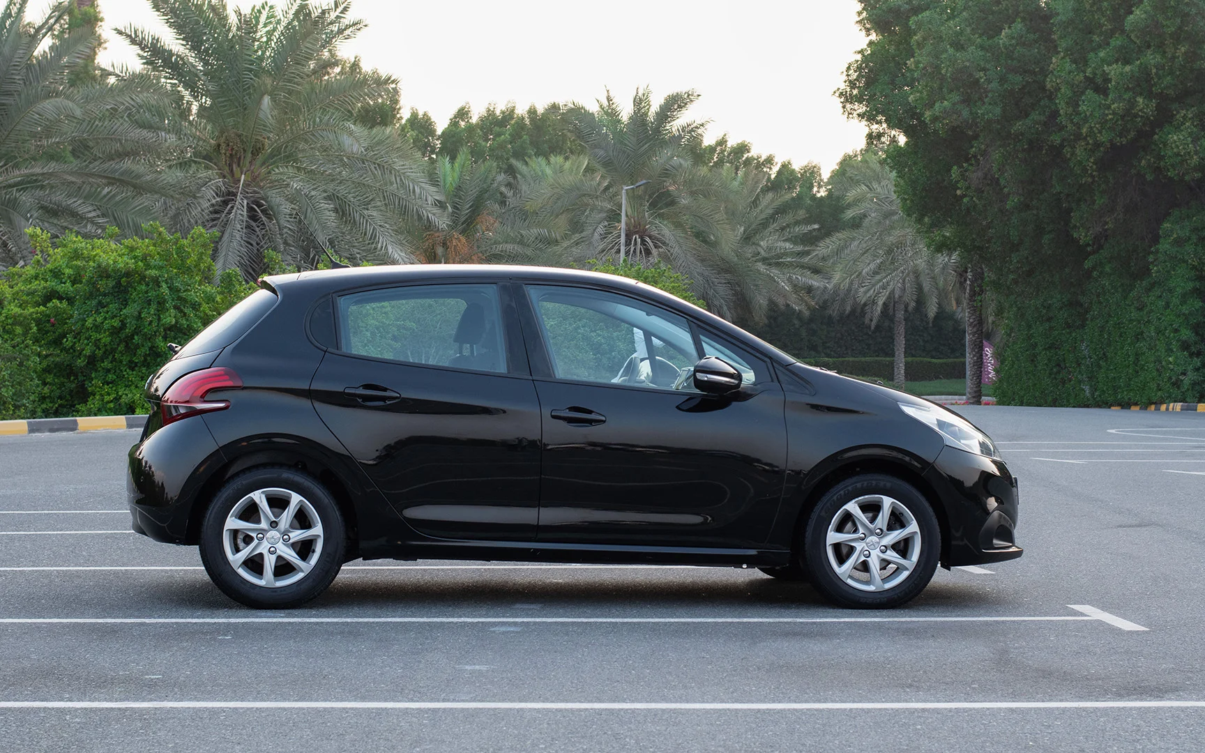 Used 2019 Peugeot 208 Active Black – Left Side View at First Choice Cars Sharjah