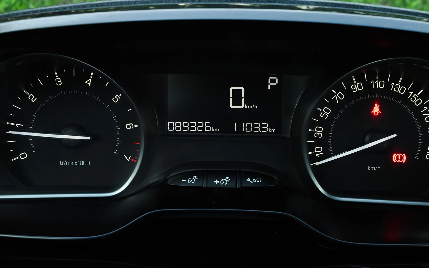 Used 2019 Peugeot 208 Active Black – Odometer / Mileage Reading View at First Choice Cars Sharjah