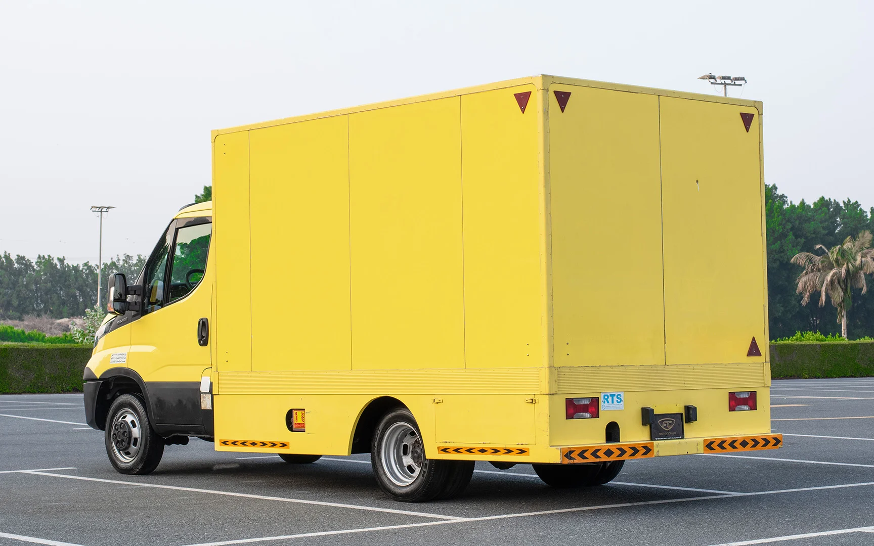 Used 2019 Iveco Daily 50c15 Yellow – Left Back Diagonal (45°) View at First Choice Cars Sharjah