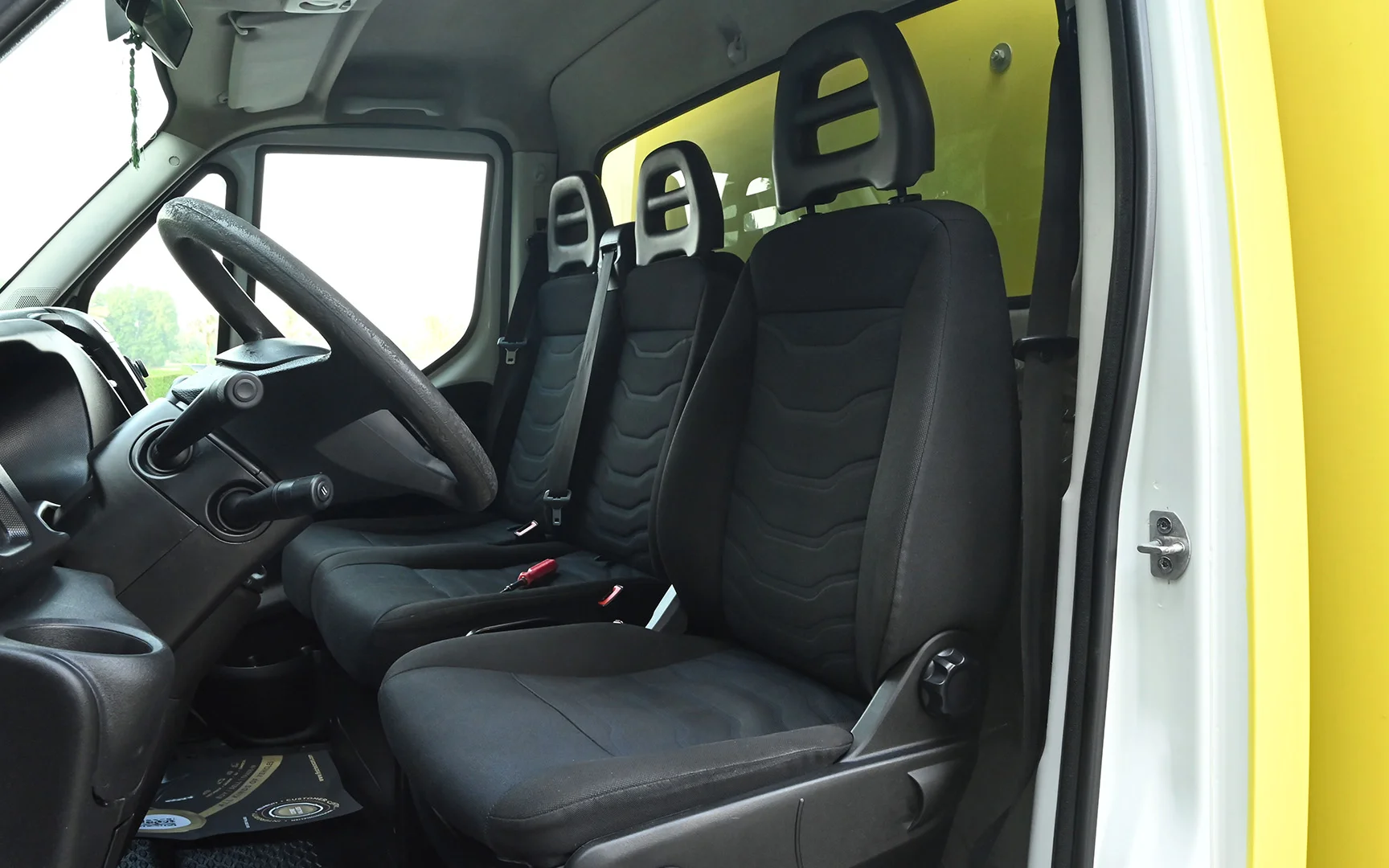 Used 2019 Iveco Daily 50c15 Yellow – Front Driver Side Cabin View at First Choice Cars Sharjah